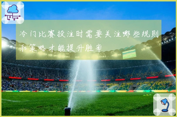 冷门比赛投注时需要关注哪些规则和策略才能提升胜率